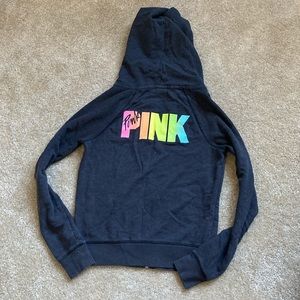 PINK Victoria’s Secret Gray Zip Hoodie